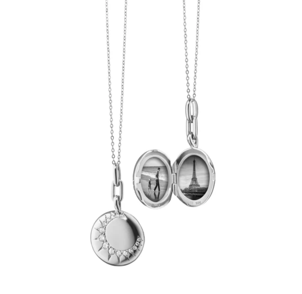 Monica Rich Kosann Necklaces and Pendants Monica Rich Kosann Sterling Silver 11/16" Round Sun Locket