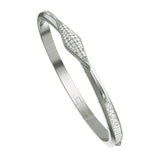 Monica Rich Kosann Bracelet Monica Rich Kosann Sterling Silver and White Sapphire Points North Bangle Bracelet