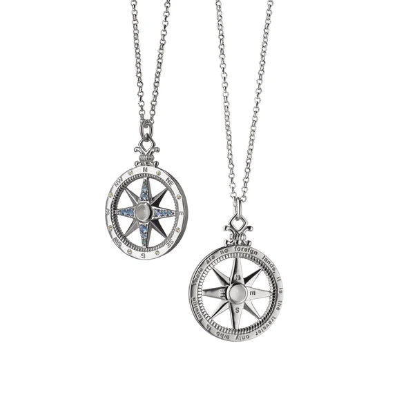 Monica Rich Kosann Necklaces and Pendants Monica Rich Kosann Sterling Silver Global Adventure Compass Charm