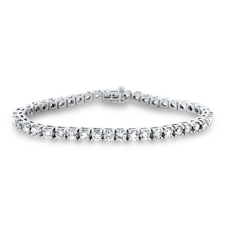 PAGE Estate Bracelet Estate 14k White Gold Diamond Line Bracelet