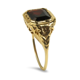 PAGE Estate Ring Estate 14k Yellow Gold Antique Reproduction Garnet Ring