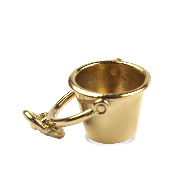 PAGE Estate Charm Estate 14k Yellow Gold Bucket Charm