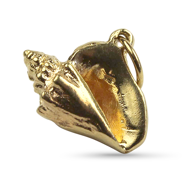 PAGE Estate Charm Estate 14k Yellow Gold Conch Shell Charm