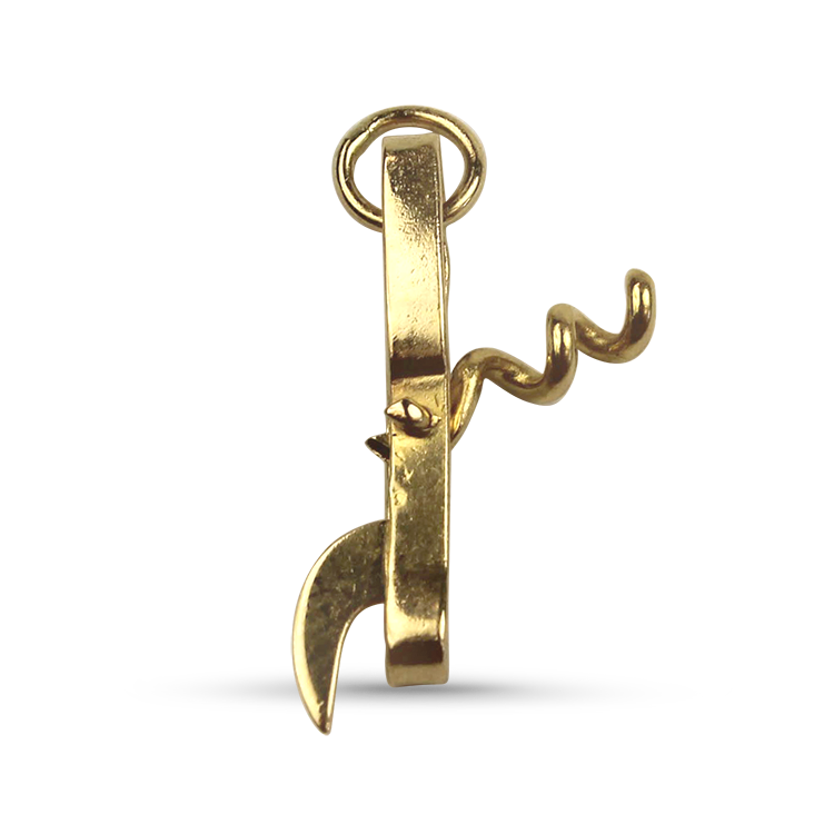 PAGE Estate Charm Estate 14k Yellow Gold Corkscrew Charm