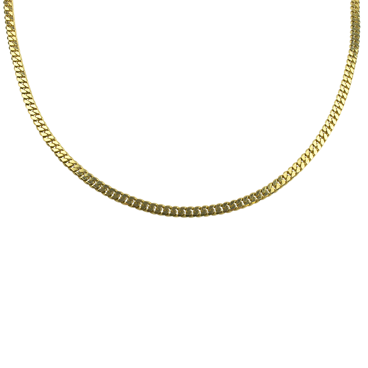 14 KT. Yellow Gold Curb Link Chain