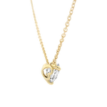 PAGE Estate Necklaces and Pendants Estate 14k Yellow Gold Diamond Solitaire Pendant