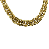 PAGE Estate Necklaces and Pendants Estate 14k Yellow Gold Double Cable Link Chain 16.5"