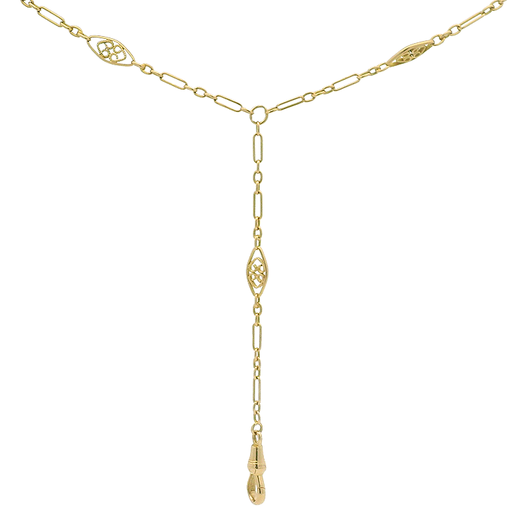 PAGE Estate Necklaces and Pendants Estate 14k Yellow Gold Fancy Watch Chain