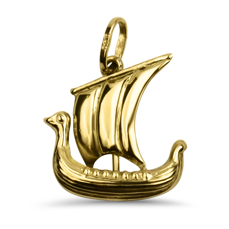 Sailboat 14K Gold Charm
