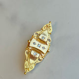 PAGE Estate Pins & Brooches Estate 15K Yellow Gold Victorian Diamond Brooch