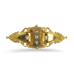 PAGE Estate Pins & Brooches Estate 15K Yellow Gold Victorian Diamond Brooch