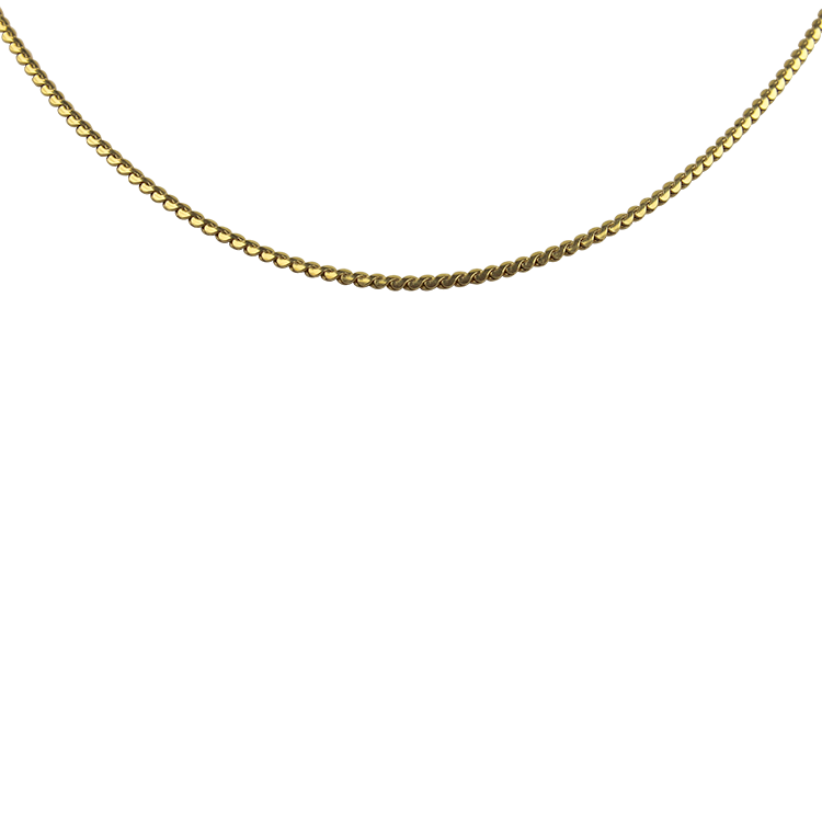 PAGE Estate Necklaces and Pendants Estate 18k Yellow Gold Serpentine Link Neck Chain 20"