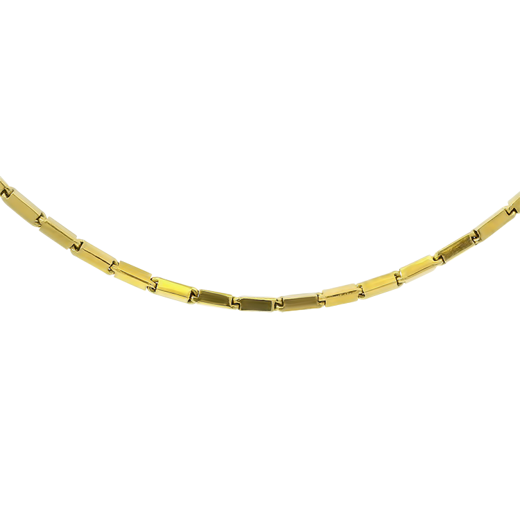 PAGE Estate Necklaces and Pendants Estate 24k Yellow Gold Baht Link 20.5" Chain