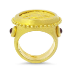 PAGE Estate Ring Estate Denise Roberge 22k Yellow Gold Coin Ring