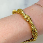 PAGE Estate Bracelet Estate Fope 18K Yellow Gold Twisted Bracelet