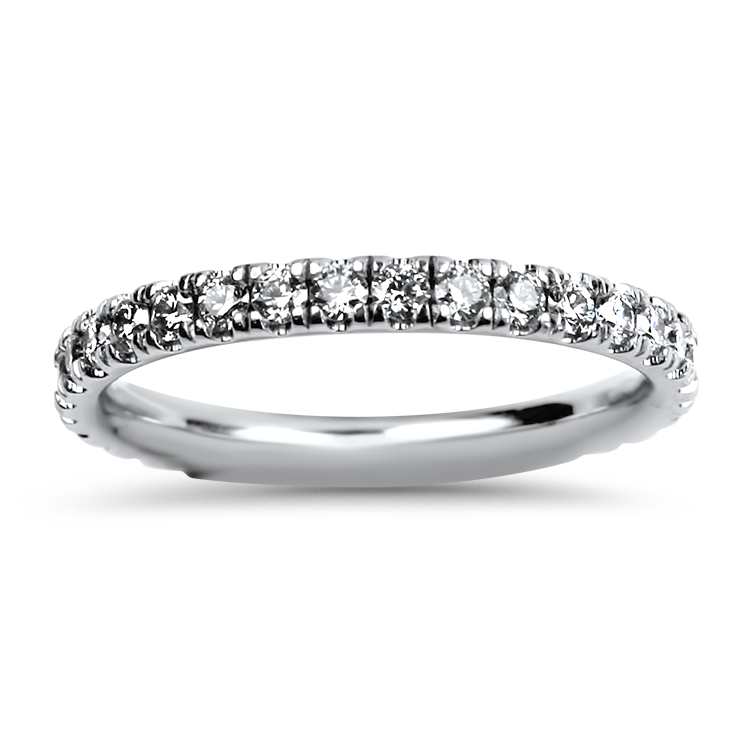 PAGE Estate Wedding Band Estate Hearts On Fire Platinum Acclaim Eternity Diamond Band