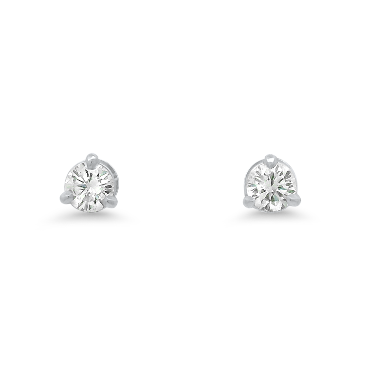 PAGE Estate Earring Estate Platinum Martini Diamond Stud Earrings