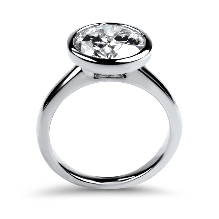 PAGE Estate Engagement Ring Estate Platinum Round 3.50ct Diamond Engagement Ring