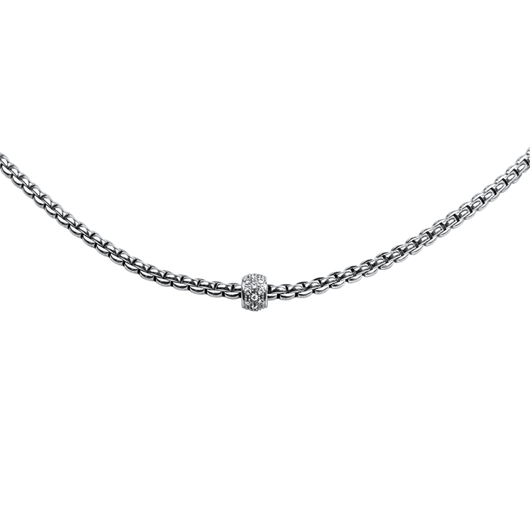 PAGE Estate Necklaces and Pendants Fope Estate 18K White Gold Flex'It Diamond Necklace