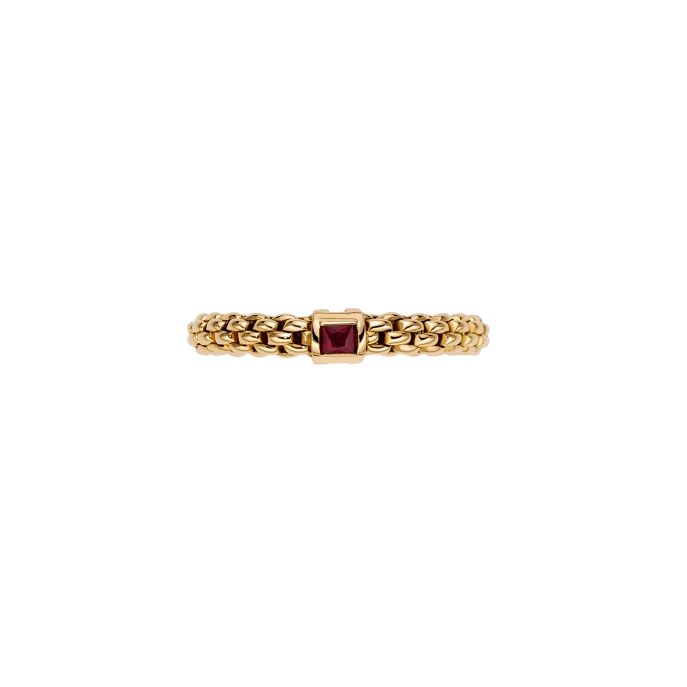 PAGE Estate Ring Fope Souls Collection 18k Yellow Ruby Flex'it Ring