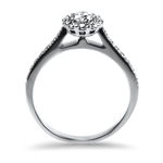 PAGE Estate Engagement Ring Hearts on Fire Estate 18k White Gold Diamond Engagement Ring