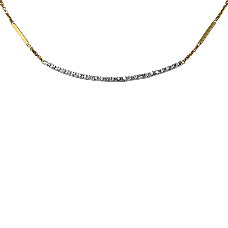 PAGE Estate Necklaces and Pendants Marco Bicego Estate 18K Yellow & White Gold "GOA" Collection Diamond Necklace