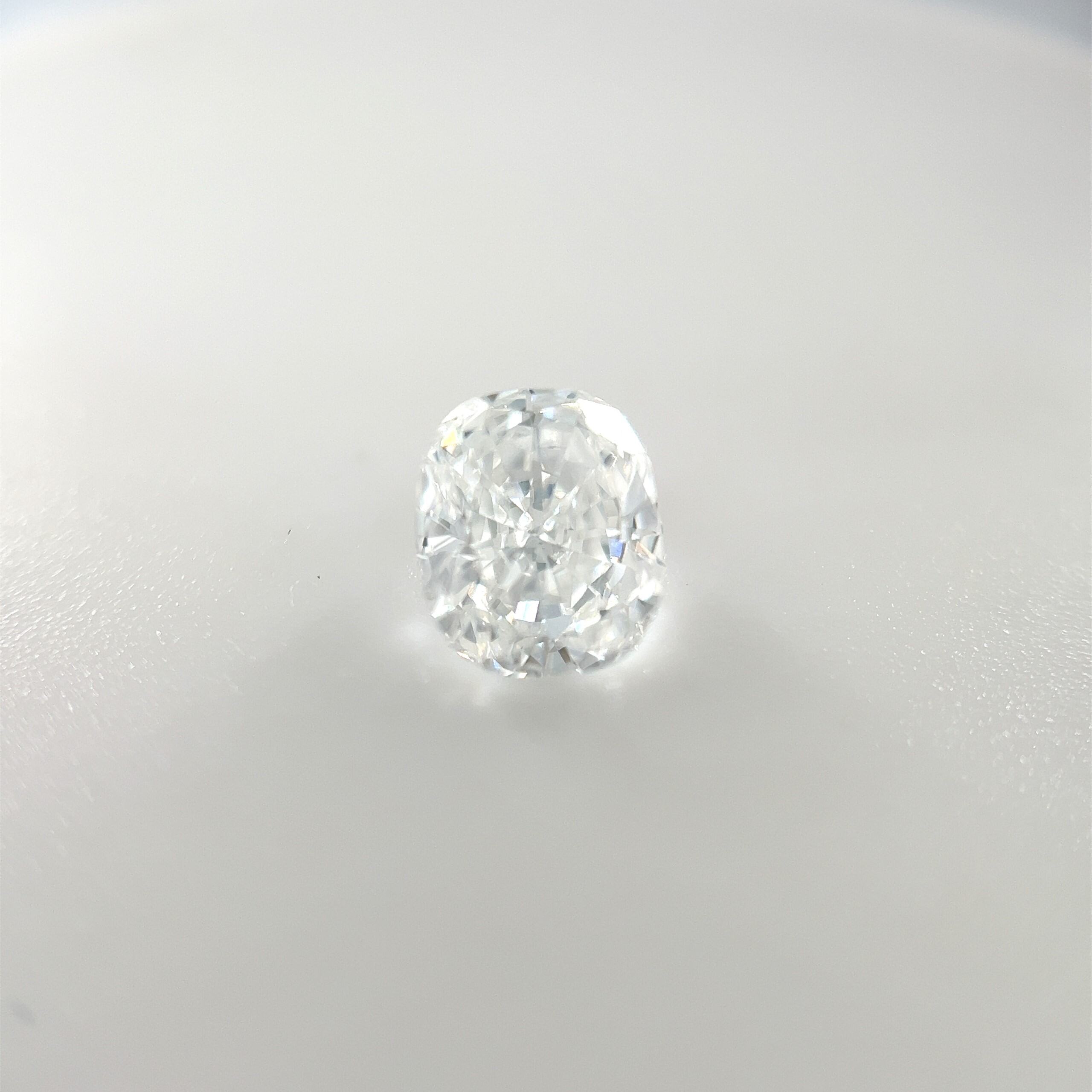 PAGE Estate Diamond Springer's Legacy 0.80ct Cushion Modified Brilliant Cut D/VS2