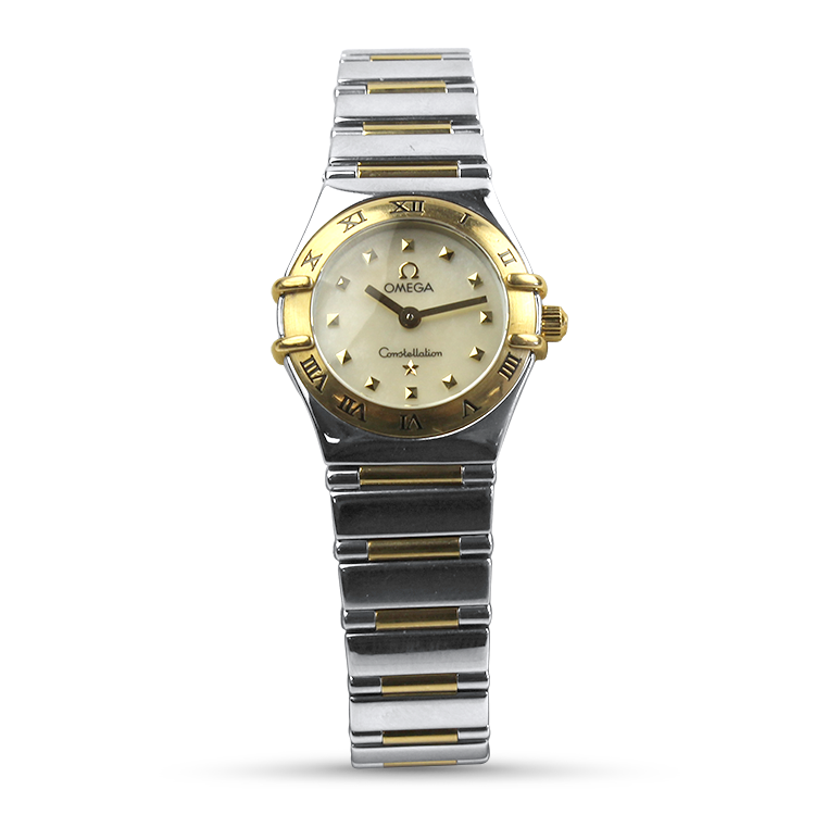 Pre-Owned Omega Watch Estate Omega Constellation Stainless Steel & 18k Yellow Gold Wristwatch