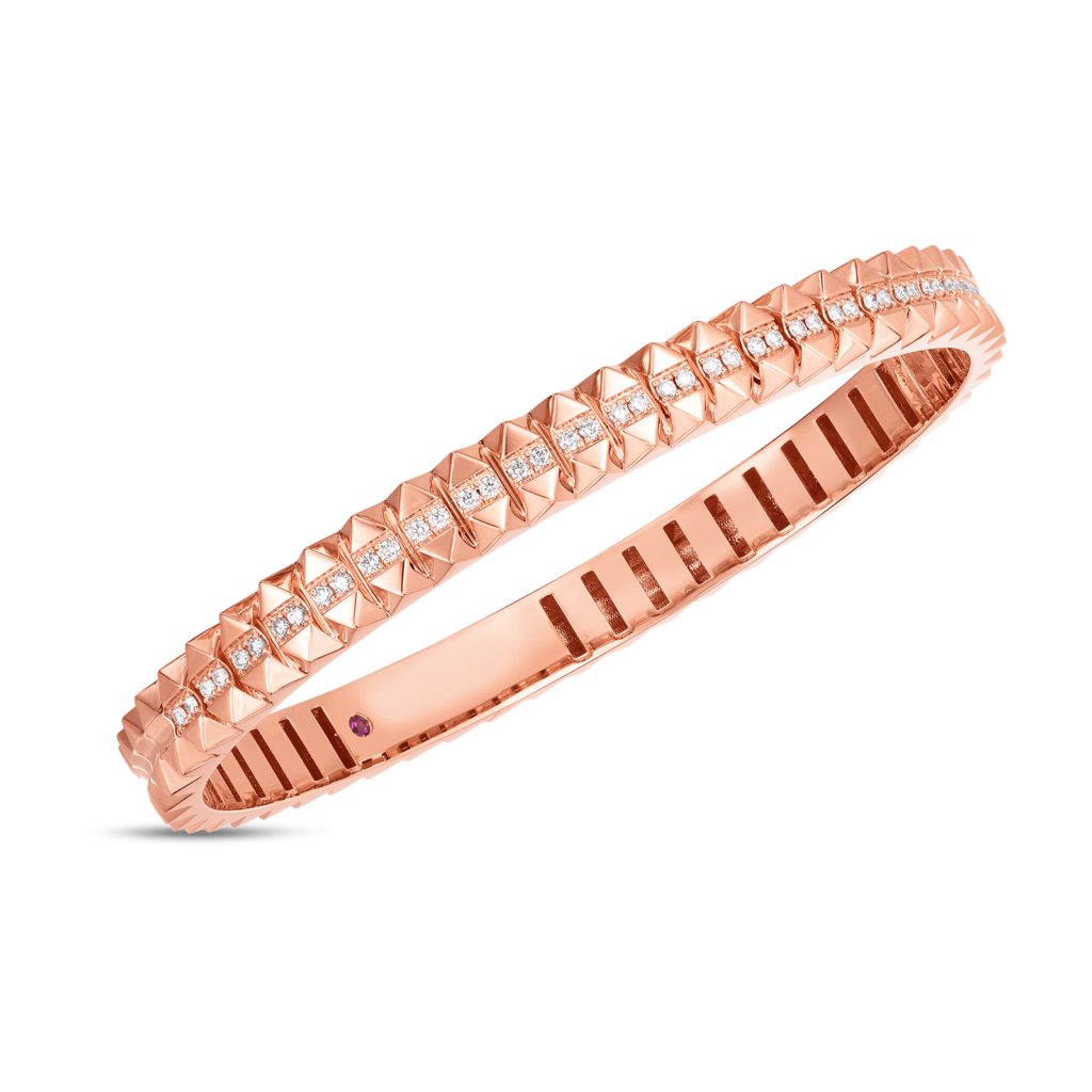 Roberto Coin Bracelet Roberto Coin 18k Rose Gold Obelisco Bangle Bracelet