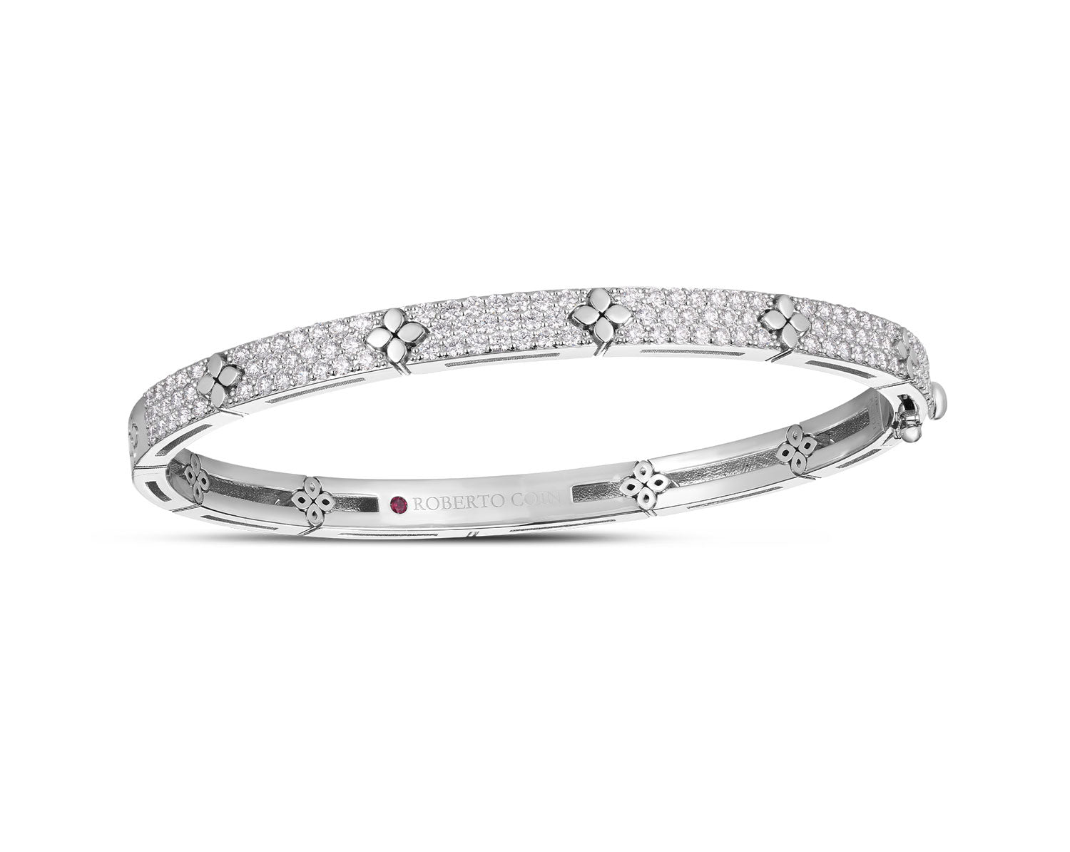 Roberto Coin Bracelet Roberto Coin 18k White Gold Love in Verona Bangle Bracelet