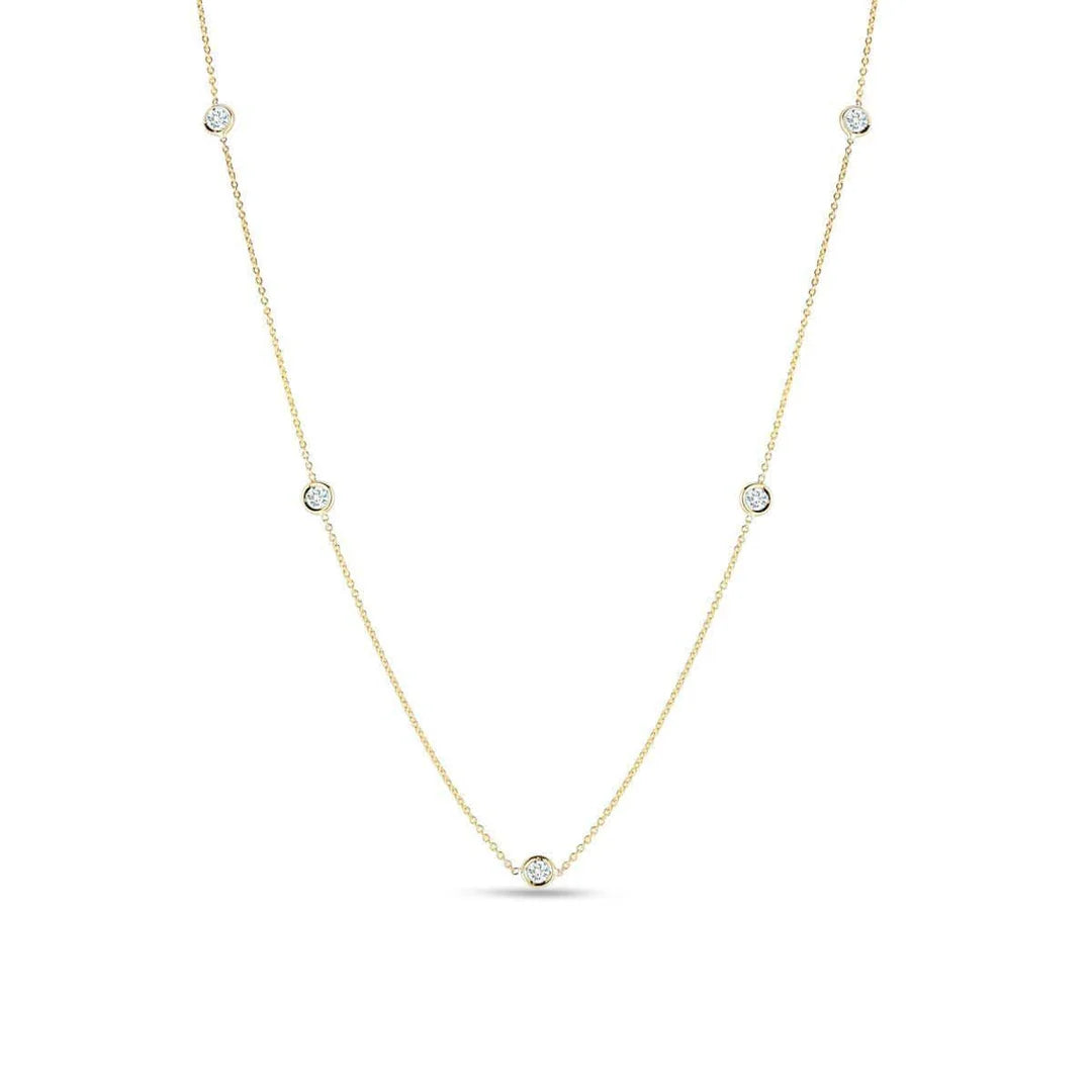 Roberto Coin Necklaces and Pendants Roberto Coin 18k Yellow Gold Diamonds By the Yard Necklace