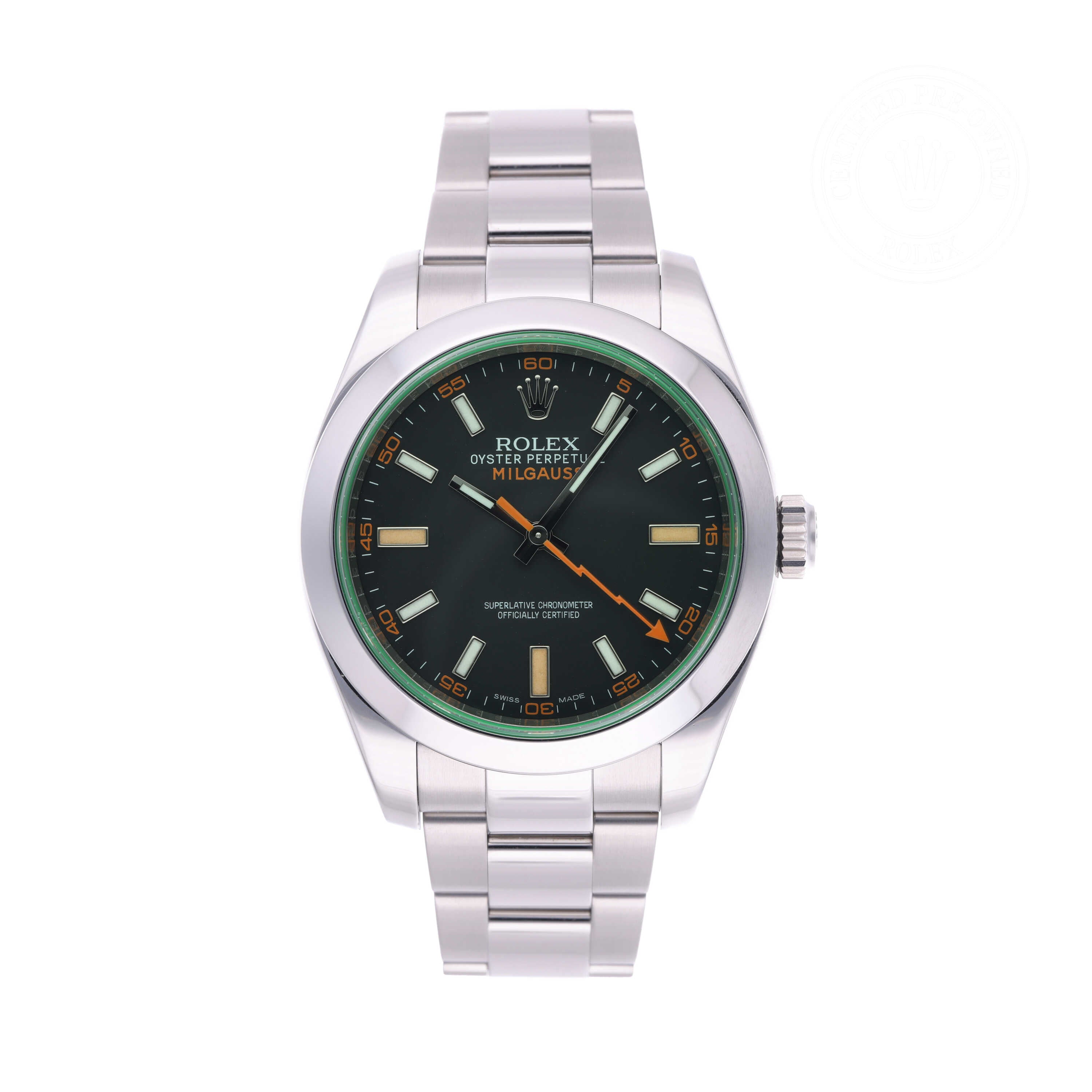 Rolex Certified Pre-Owned Watch Oyster Perpetual Milgauss 40 M116400GV-0001