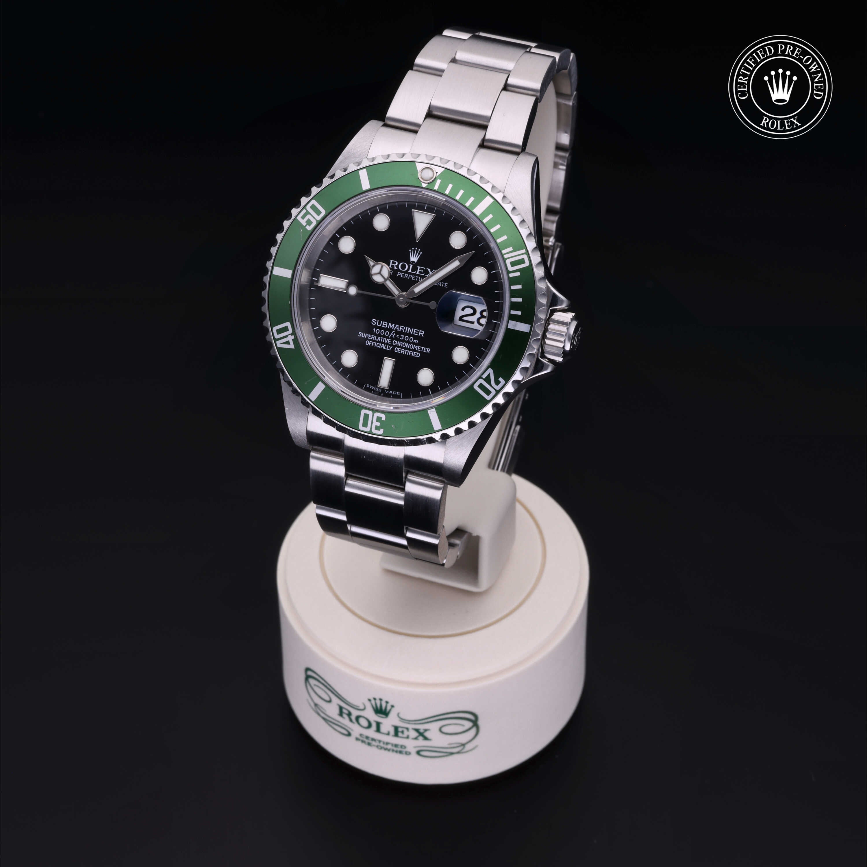 Rolex Certified Pre-Owned Watch Oyster Perpetual Submariner Date M16610LV-0002