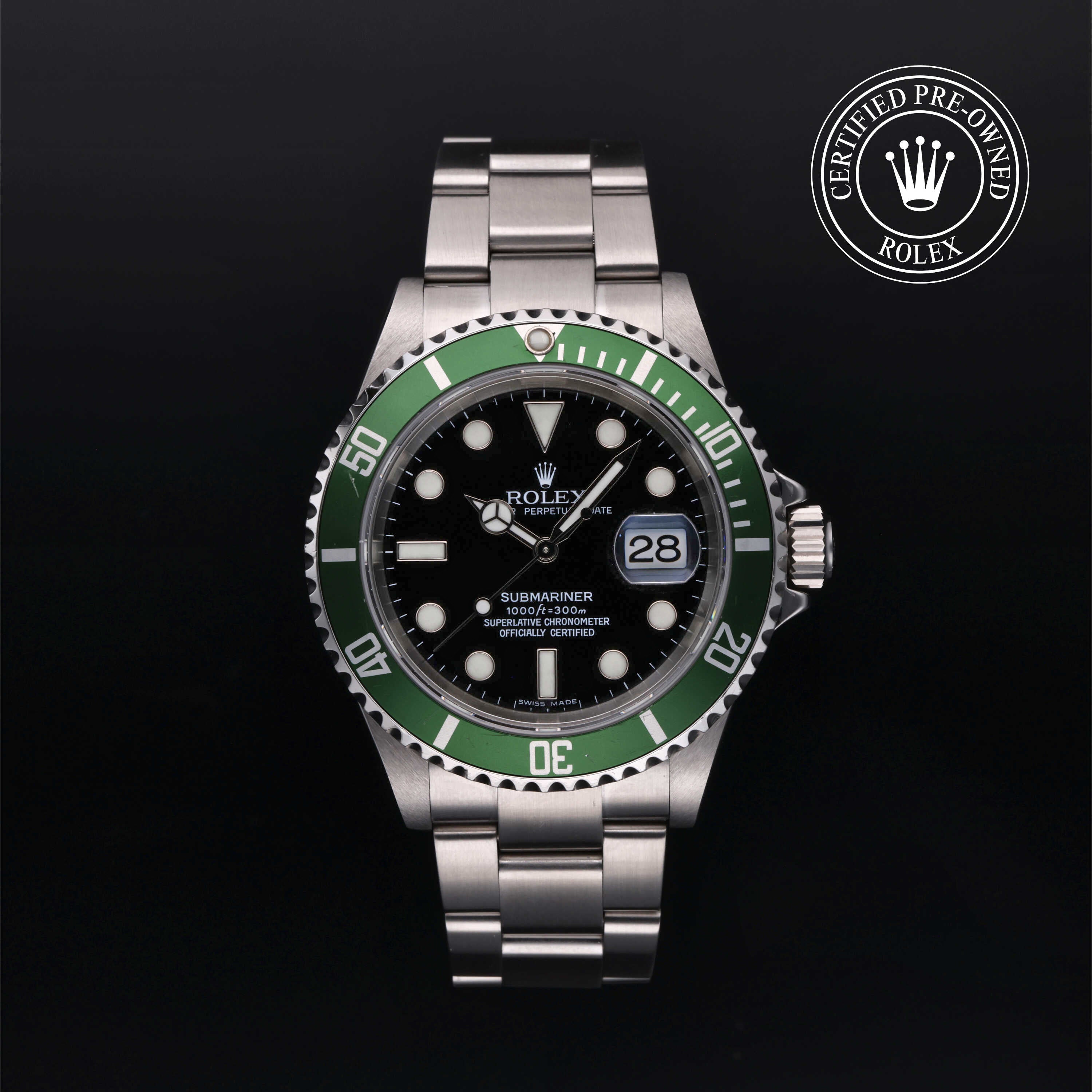 Rolex Certified Pre-Owned Watch Oyster Perpetual Submariner Date M16610LV-0002