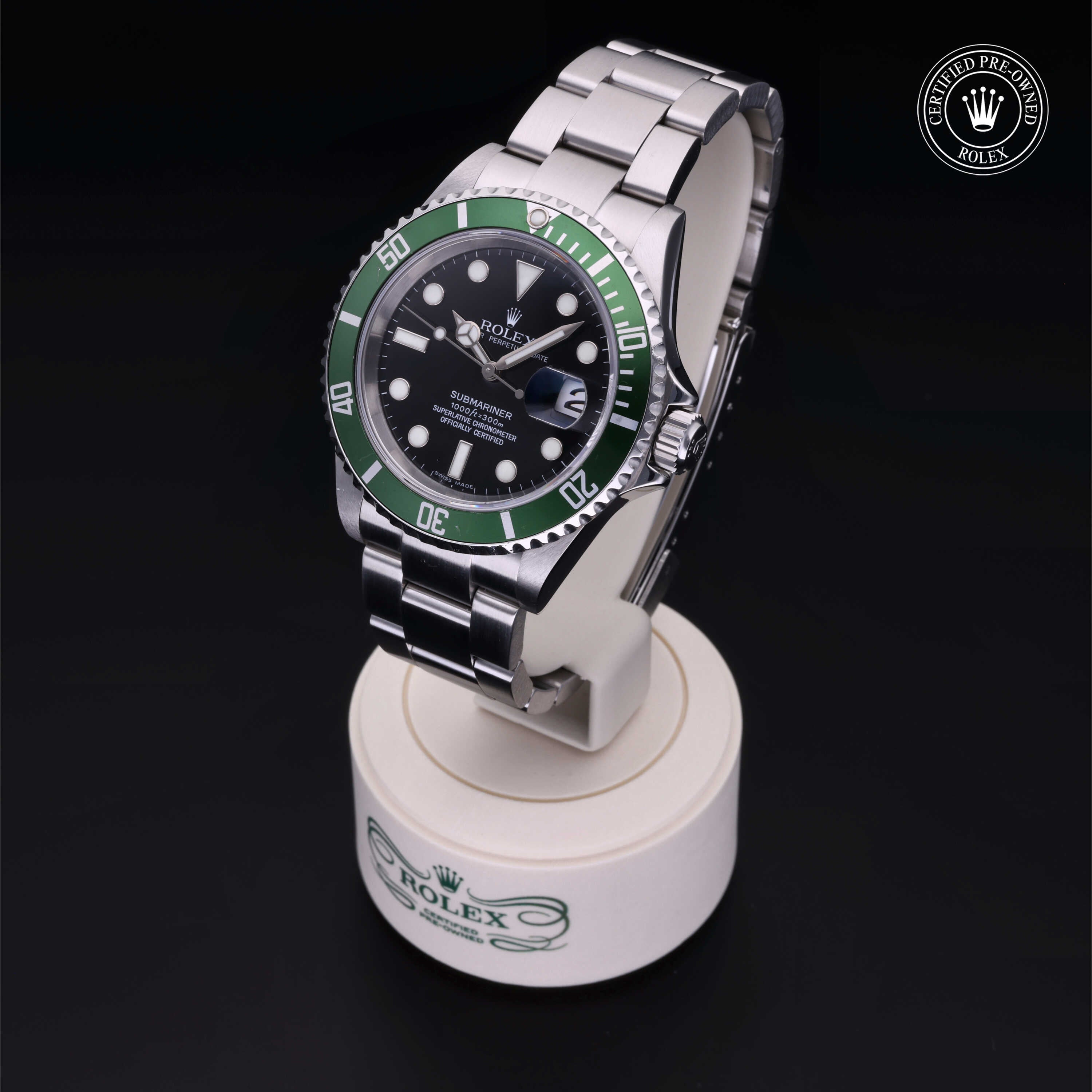 Rolex Certified Pre-Owned Watch Oyster Perpetual Submariner Date M16610LV-0002