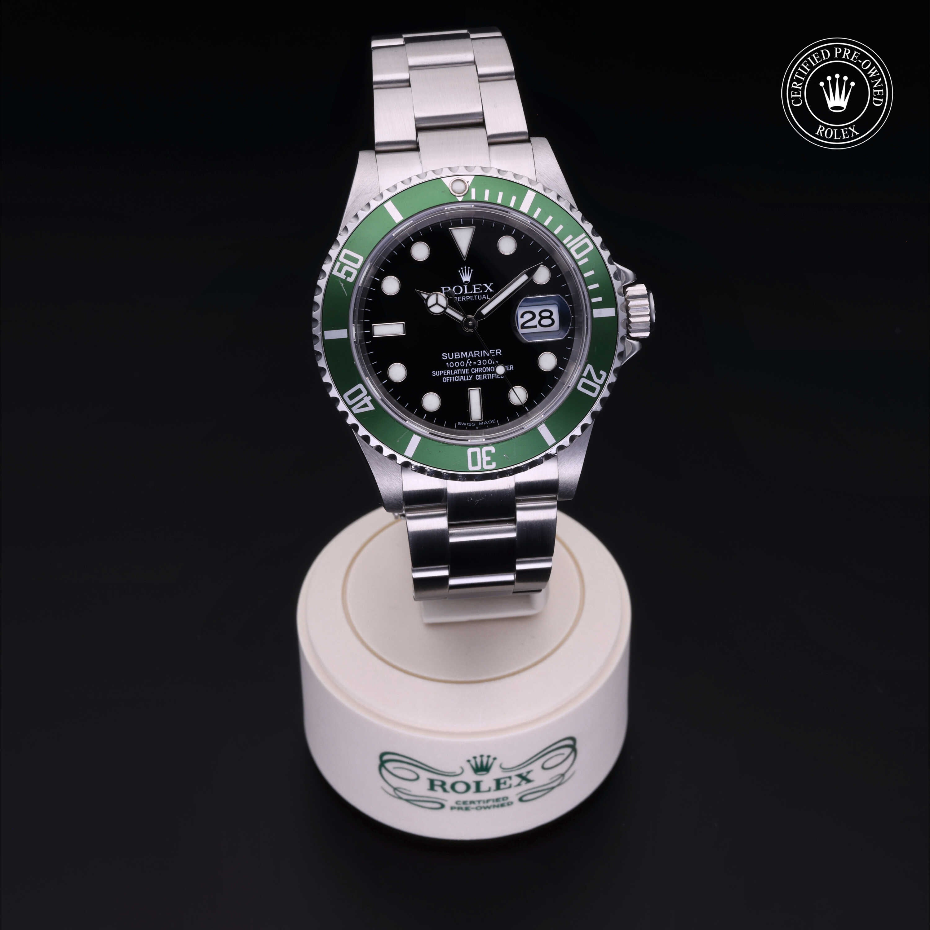 Rolex Certified Pre-Owned Watch Oyster Perpetual Submariner Date M16610LV-0002