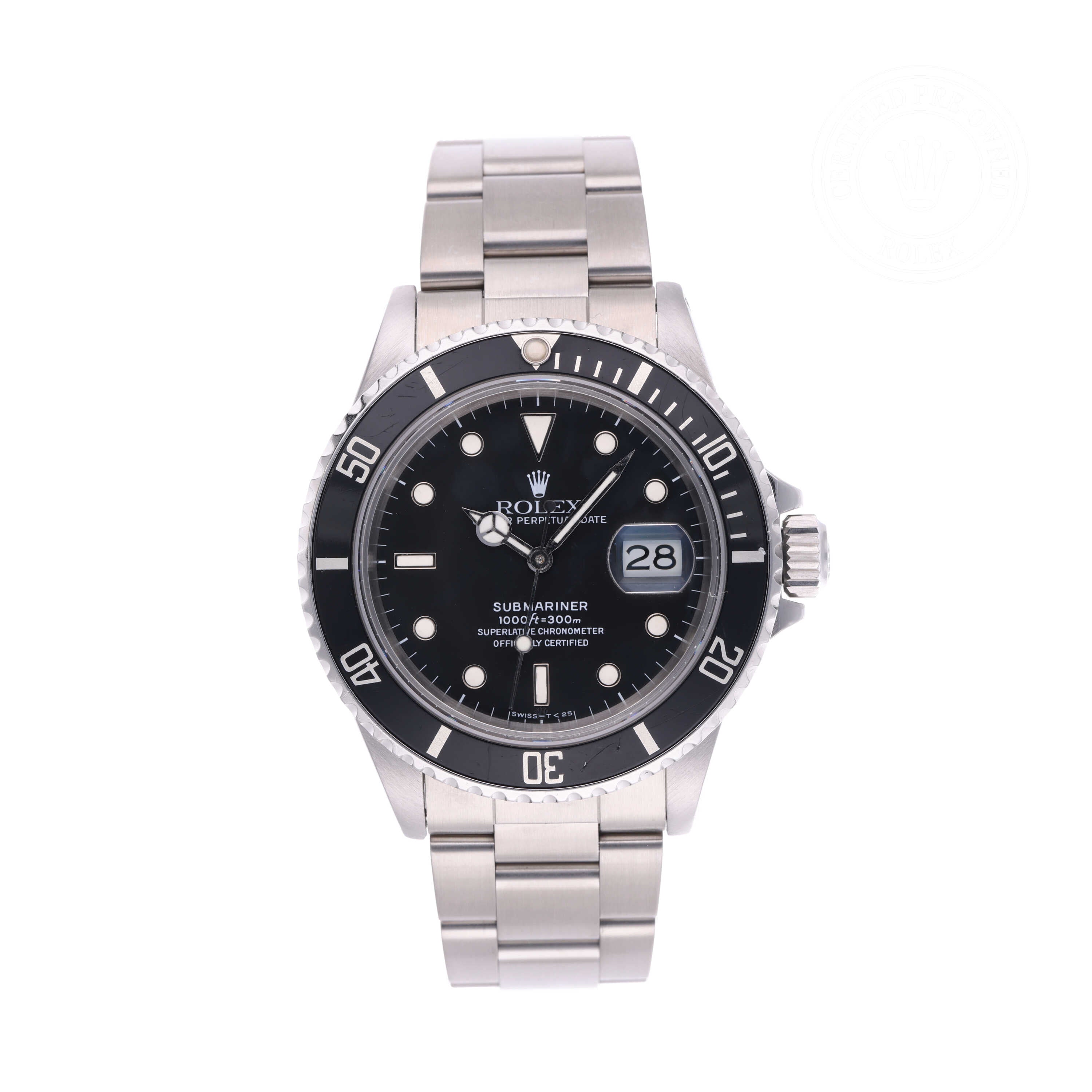 Rolex Certified Pre-Owned Watch Oyster Perpetual Submariner Date