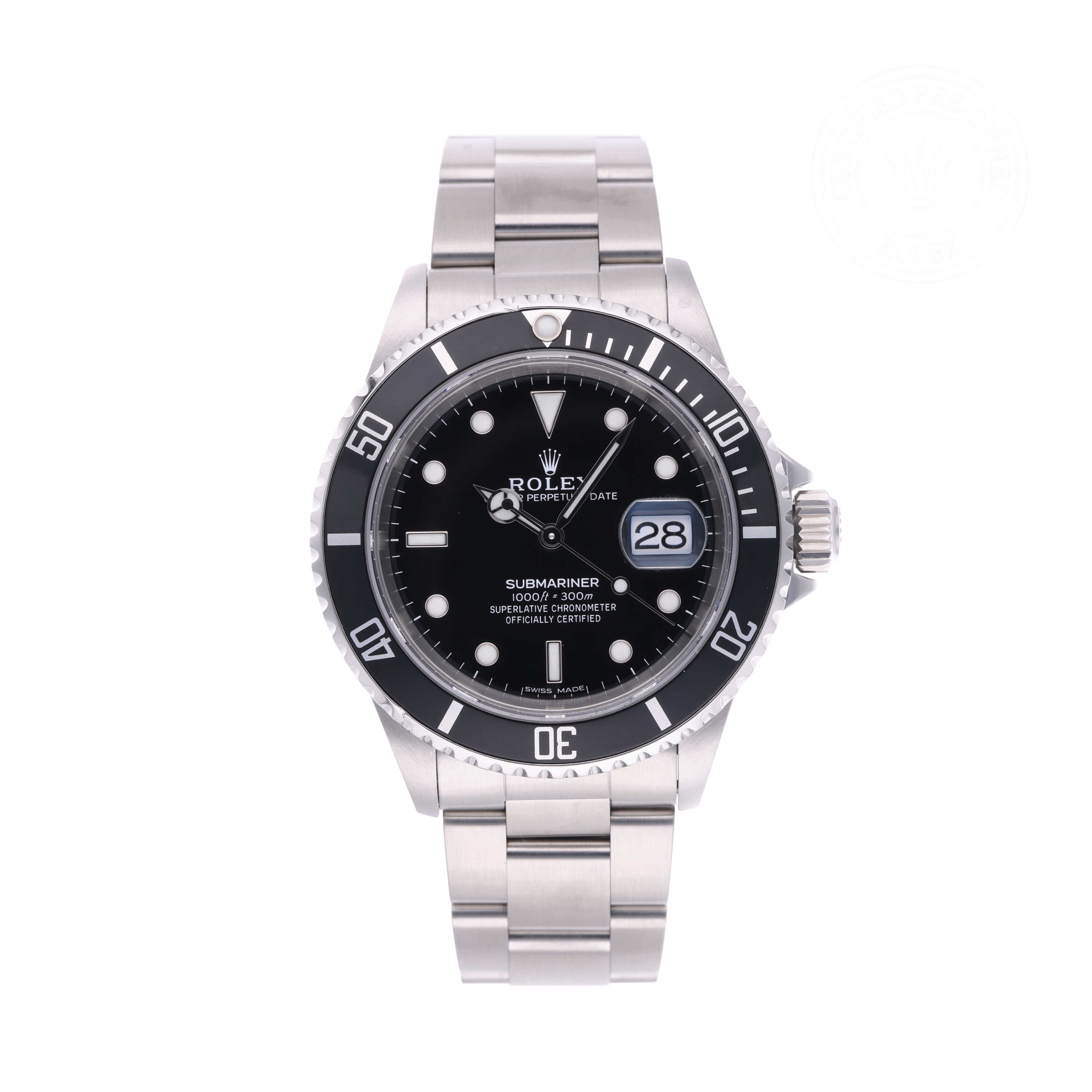 Rolex Certified Pre-Owned Watch Oyster Perpetual Submariner Date