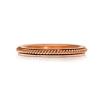 Sethi Couture Wedding Band Sethi Couture 18K Rose Gold Channel Rope Band