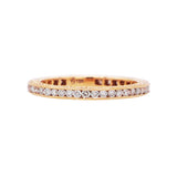 Sethi Couture Wedding Band Sethi Couture 18K Rose Gold Channel White Diamond Band