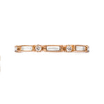 Sethi Couture Wedding Band Sethi Couture 18k Rose Gold Lucy Baguette and Round Diamond Eternity Band  - Size 6.5