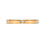 Sethi Couture Wedding Band Sethi Couture 18K Rose Gold Luna Single Stone White Diamond Band