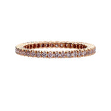 Sethi Couture Wedding Band Sethi Couture 18K Rose Gold Prong Pink Diamond Band