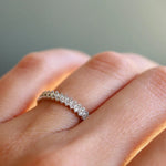 Sethi Couture Wedding Band Sethi Couture 18K White Gold Abacus Mini White Diamond Band