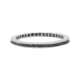 Sethi Couture Wedding Band Sethi Couture 18K White Gold Channel Black Diamond Band