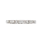 Sethi Couture Wedding Band Sethi Couture 18K White Gold Deco-Inspired Diamond Band