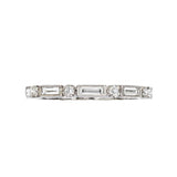 Sethi Couture Wedding Band Sethi Couture 18K White Gold Deco-Inspired Diamond Band