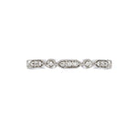 Sethi Couture Wedding Band Sethi Couture 18K White Gold Deco Small Diamond Band