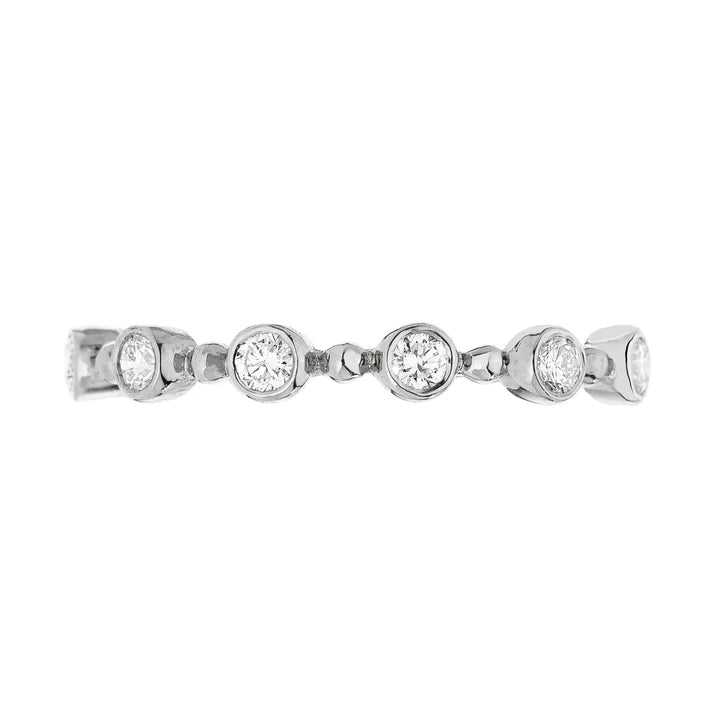 Sethi Couture Wedding Band Sethi Couture 18K White Gold Petit Bubble White Diamond Band