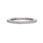 Sethi Couture Wedding Band Sethi Couture 18K White Gold Prong White Diamond Band